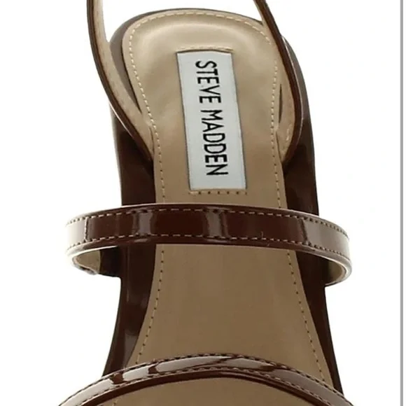 Steve Madden Dark Brown Strappy Heels - Picture 2 of 3